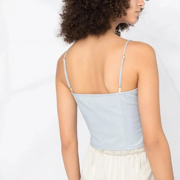 NANUSHKA NWT Cosimo Leather Corset Wrap Top Cami - Picture 7 of 14